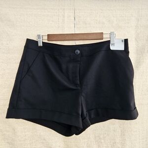 NWT Express Shortie Mid-rise Shorts  Black Women's Size 10